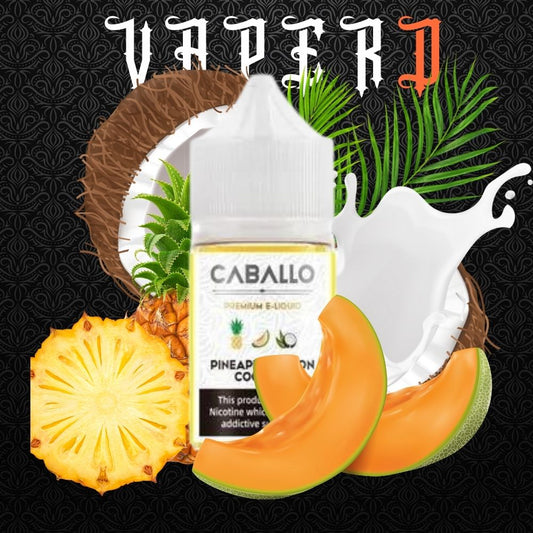 Caballo - Pineapple Melon Coconut (Dứa Dừa Dưa Lưới) Salt Nic