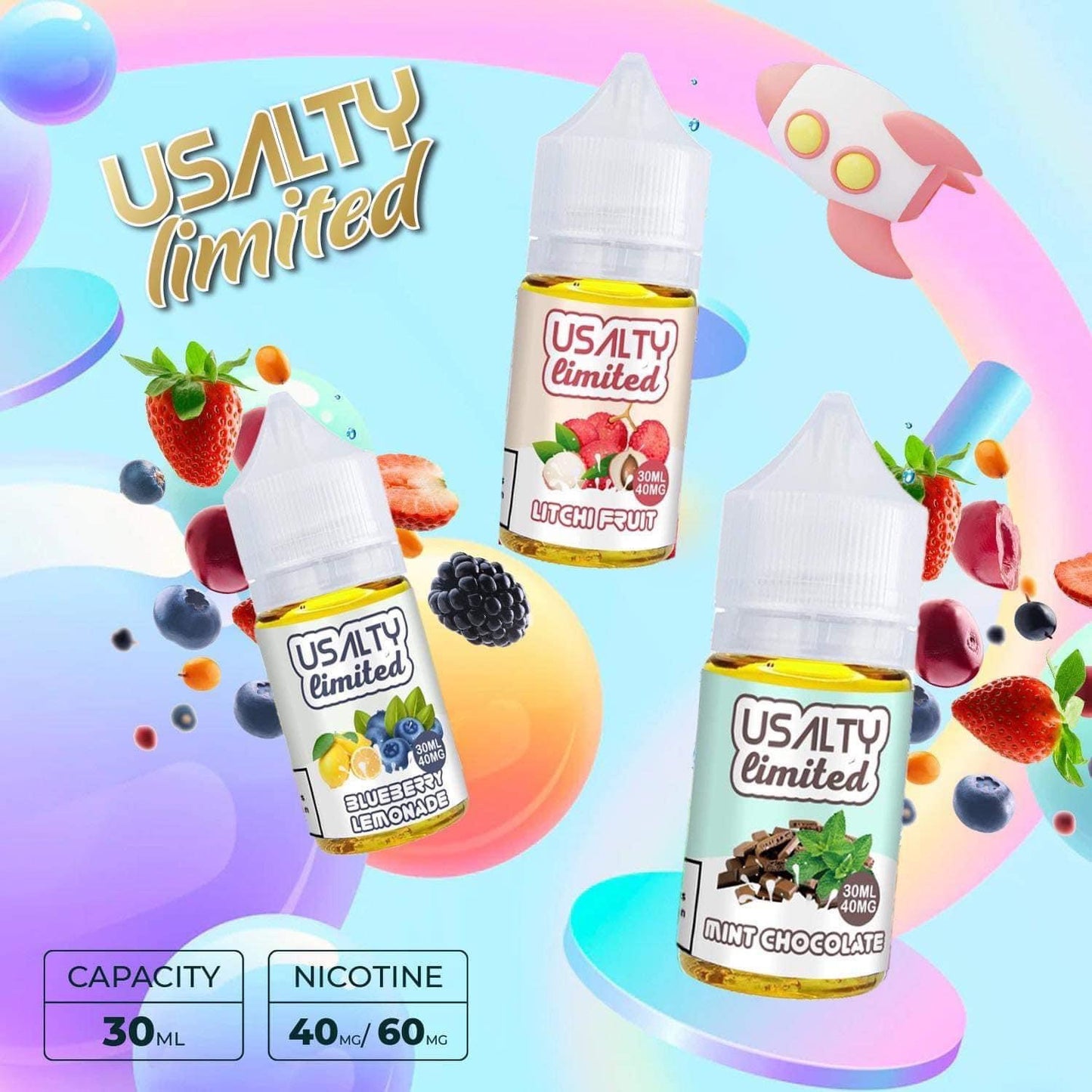 Usalty Juice Saltnic 40MG/60MG